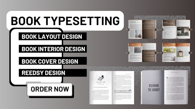 Gig Preview - Create expert typesetting book layout interior and  cover design reedsy standard