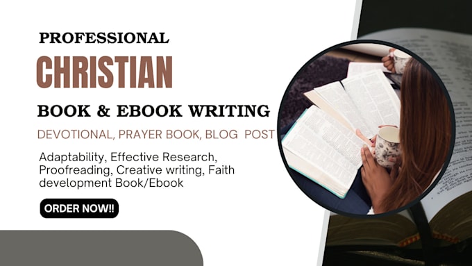 Gig Preview - Ghostwrite christian ebook devotionals, prayer journals self help children story