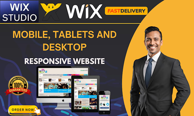 Gig Preview - Redesign wix studio wix website design wix studio design responsive on mobile