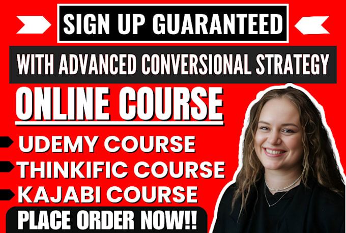 Gig Preview - Advertise udemy course promotion udemy online course marketing sales funnel