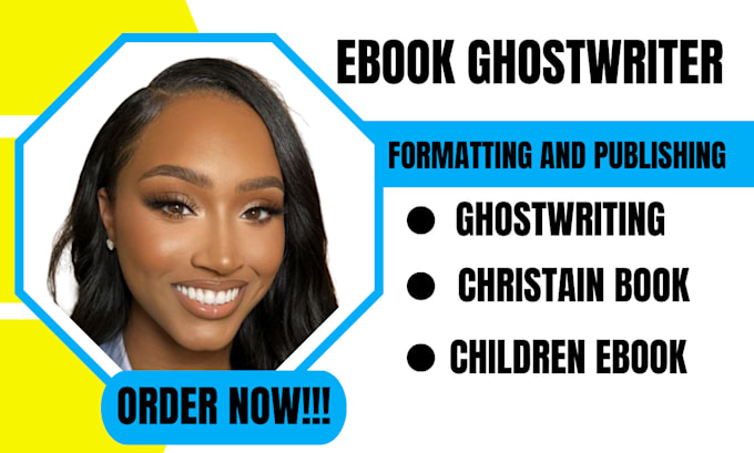 Gig Preview - Be your ebook ghostwriter, children, christainity ghostwriter, life experience