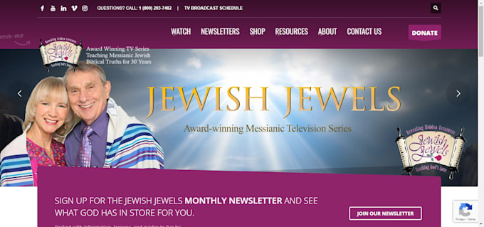 Gig Preview - Design jewish wordpress website, synagogue, judaica, kosher website