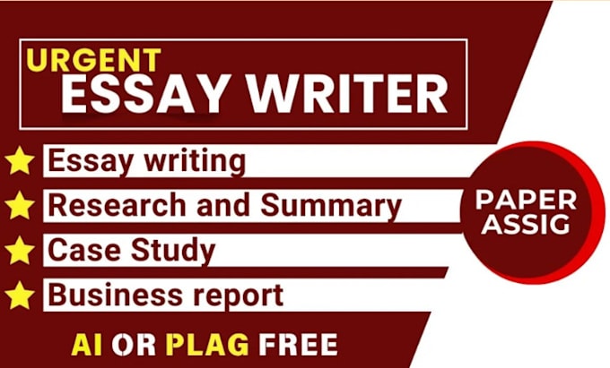 Gig Preview - Do essay, case study analysis, research and summary writing