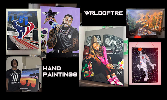 Gig Preview - Create a custom hand painting for you, canvas included