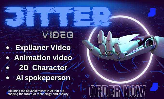 Gig Preview - Create ai video, animation, ai spokesperson using jitter