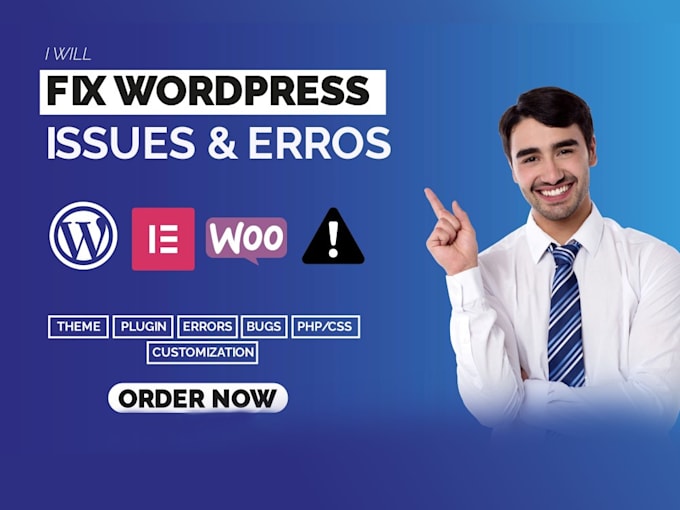 Gig Preview - Wordpress themes customization redesign edit wordpress website and fix errors