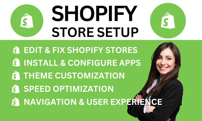 Gig Preview - Edit and fix shopify store or install configure apps theme