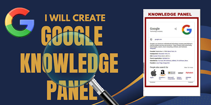 Gig Preview - Create a resourceful google knowledge panel for credibility