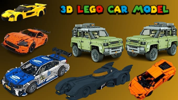 Gig Preview - Design lego model 3d lego car model set manual instruction lego minifigure toys