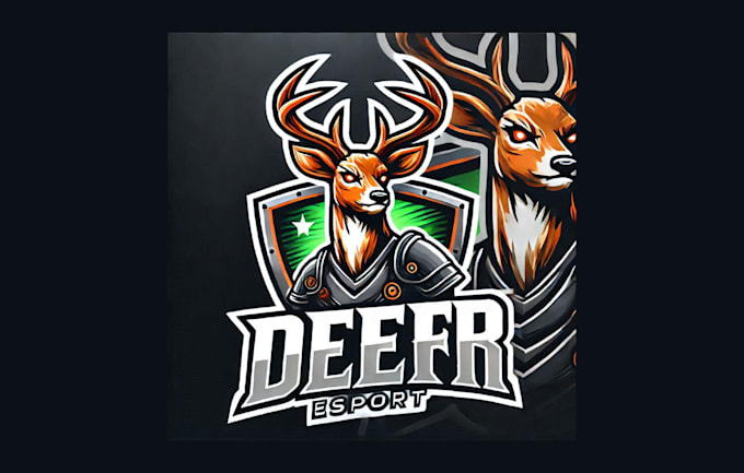 Gig Preview - Do unique deer esport mascot logo delivered in just two days