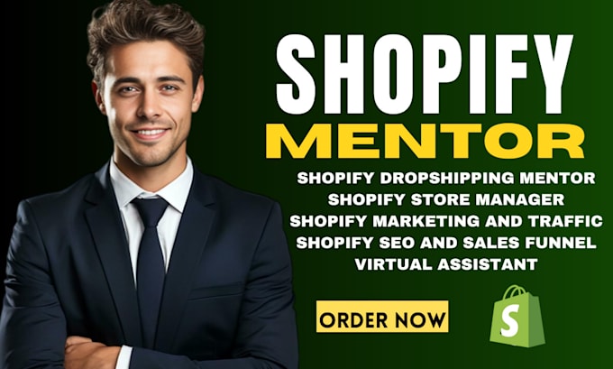 Gig Preview - Be your shopify dropshipping mentor shopify manager shopify virtual assistant