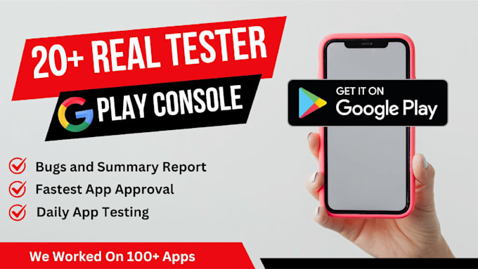 Gig Preview - Provide 20 testers for closed beta testing on google play