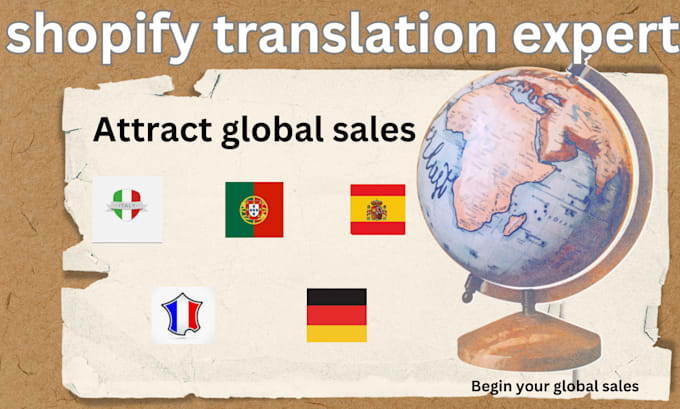 Gig Preview - Professionally translate your shopify store for global reach