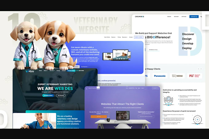 Gig Preview - Design pet supplies website, dog food website dog accessories veterinary website