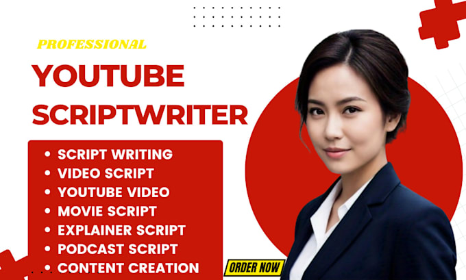 Gig Preview - Write creative youtube video script yt  scriptwriter explainer video podcast