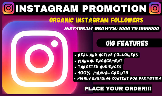 Gig Preview - Do super fast organic instagram growth