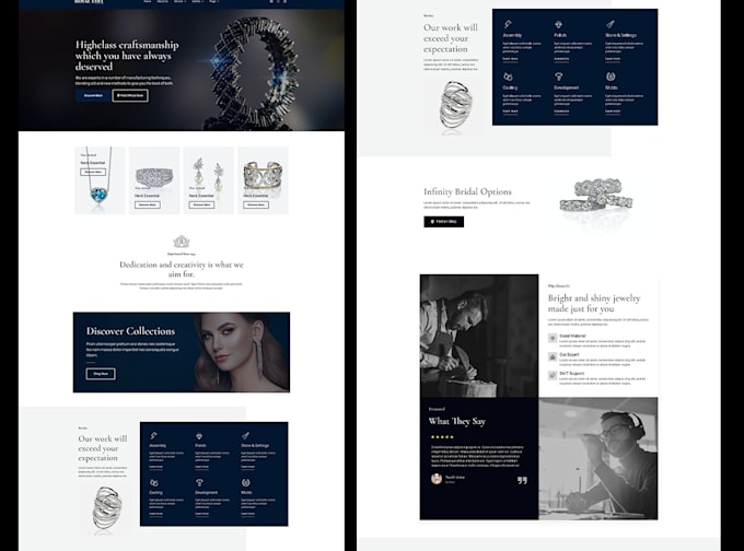 Bestseller - create jewelry shopify store and jewelry website