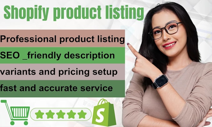 Gig Preview - Professionally list and optimize products on your store