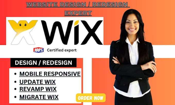 Gig Preview - Build wix website design revamp wix website or wix online store