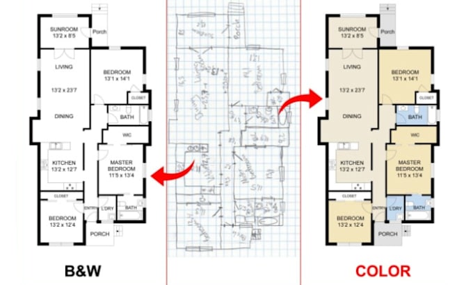 Gig Preview - Make floor plan for real estate agent