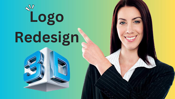 Gig Preview - Redesign your logo convert to vector and create stunning 3d designs