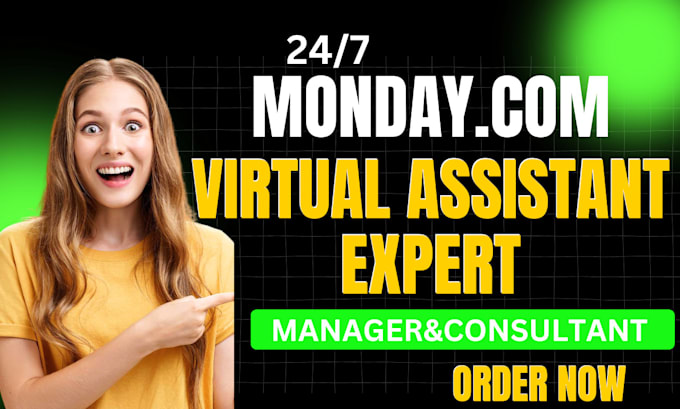 Gig Preview - Setup monday crm and be your monday 24hrs virtual assistant