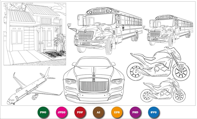 Gig Preview - Draw detailed line art and vector line art within 24 hours