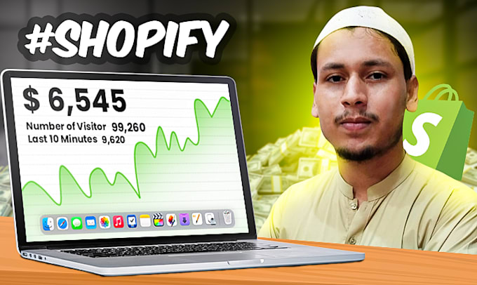 Gig Preview - Esign a shopify dropshipping store, shopify website