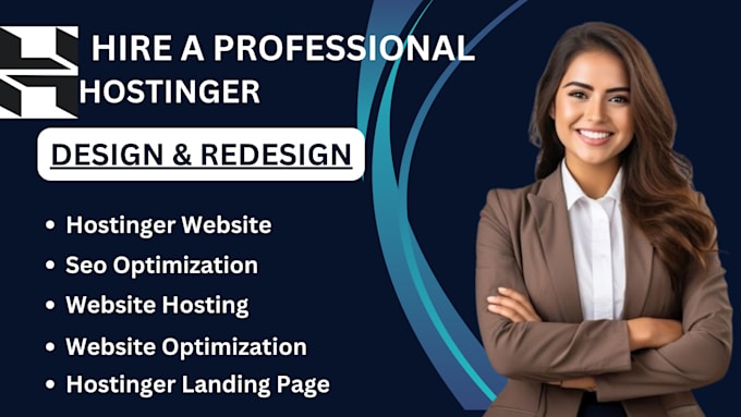 Gig Preview - Hostinger website design hostinger website redesign hostinger website wordpress