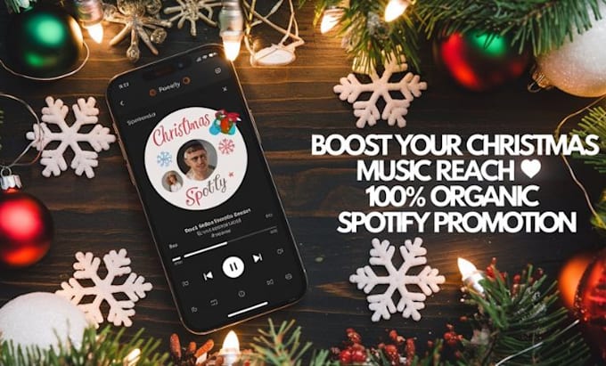 Gig Preview - Boost your spotify streams with organic christmas music promotion