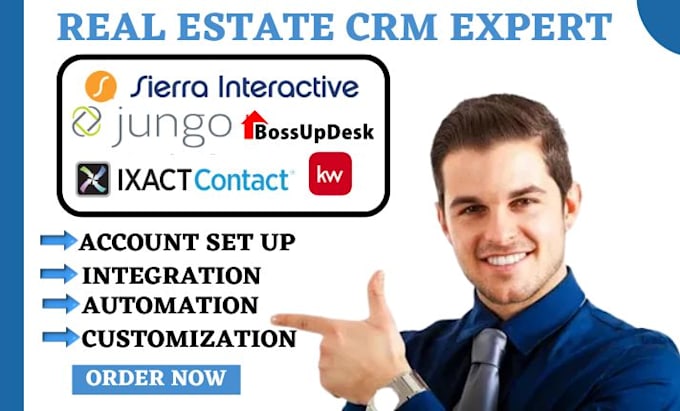 Gig Preview - Setup bossupdesk crm keller williams ixact contact jungo crm sierra interractive