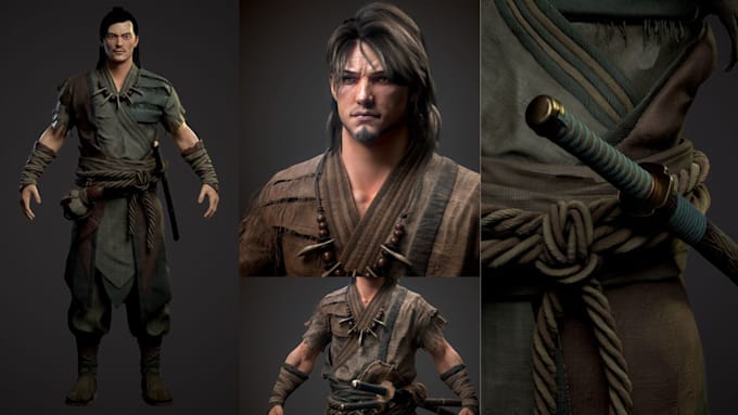 Bestseller - create 3d model realistic character game asset unity unreal engine game art