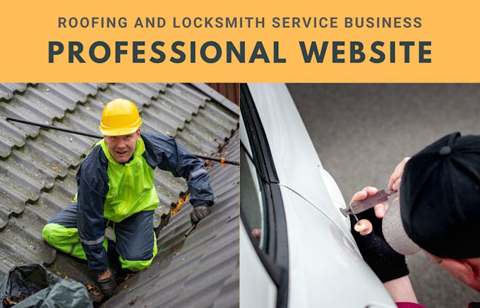 Gig Preview - Build a website for locksmith and roofing service businesses with appointment