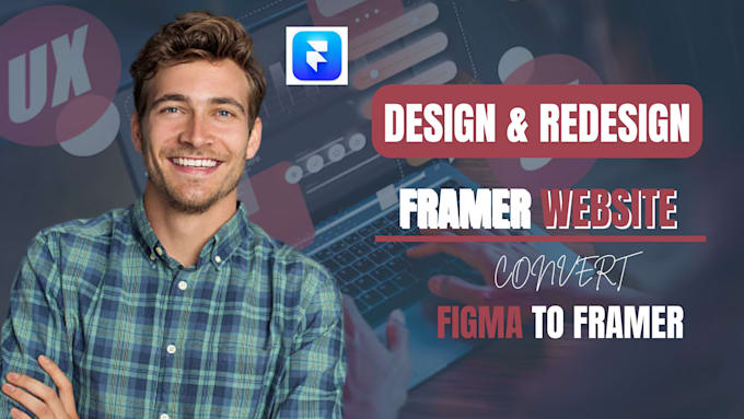 Gig Preview - Do figma to framer landing page, framer website design, webflow developer