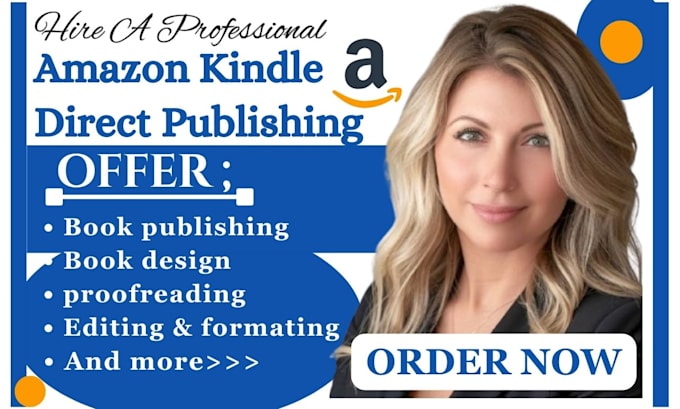 Gig Preview - Professionally do kindle book editing amazon kdp book and ebook publishing