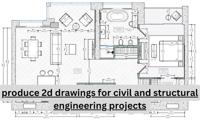 Gig Preview - Produce 2d drawings for civil and structural engineering projects