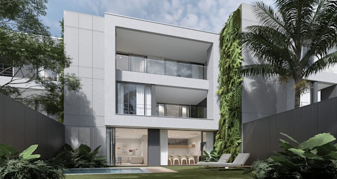 Bestseller - refine 3d residential exterior, garden, backyard ,outdoor, render pool design