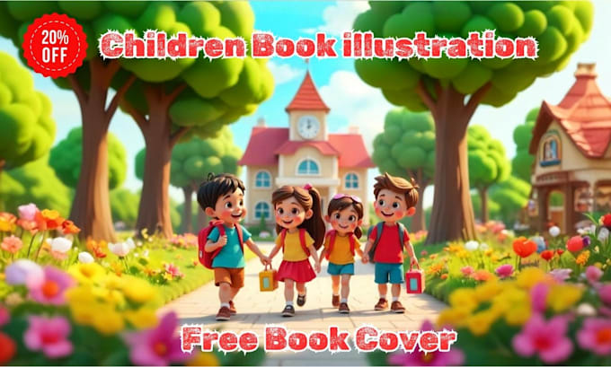 Bestseller - design children book illustration and cover, children story book illustration