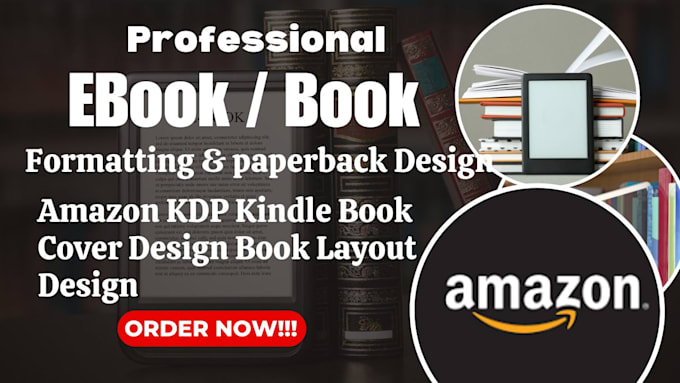 Gig Preview - Do amazon KDP kindle book formatting book cover layout design paperback design