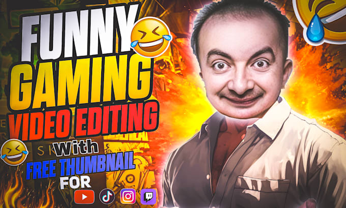 Gig Preview - Do funny gaming video editing for youtube