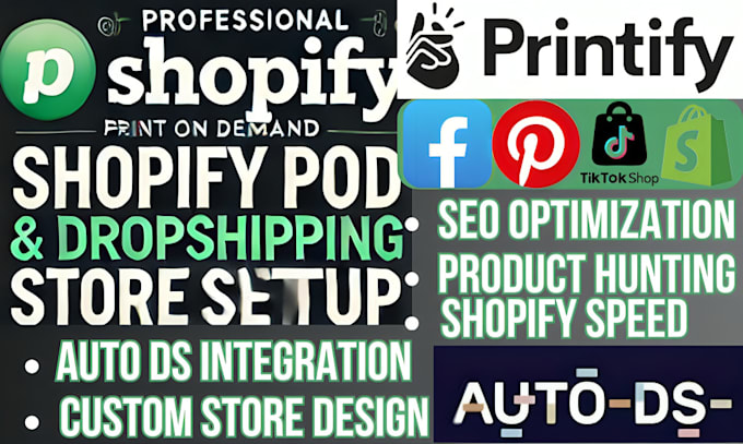 Gig Preview - Setup shopify dropshipping store with auto ds automation winning products