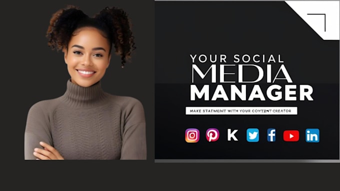 Gig Preview - Be your social media marketing manager and content creator