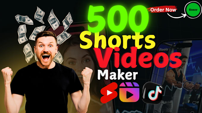 Gig Preview - Create 500 youtube short videos, motivational shorts, bulk viral video