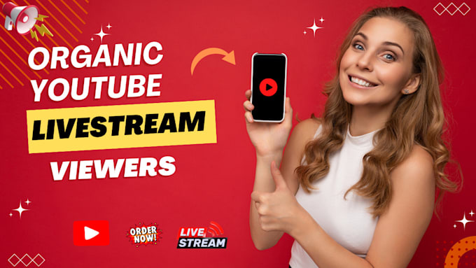 Gig Preview - Organically promote your youtube live stream to get real viewers and engagements