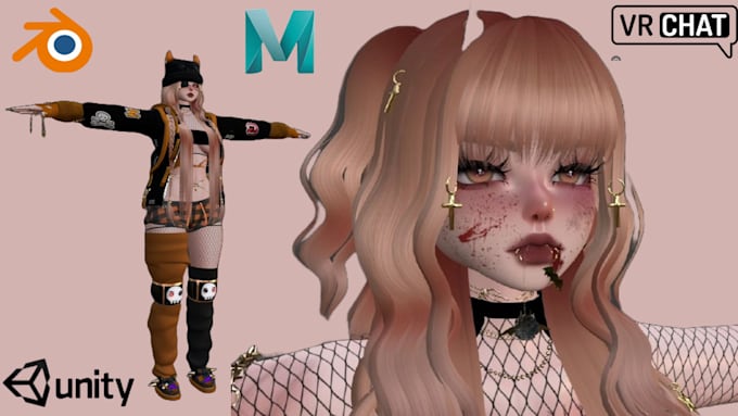 Gig Preview - Model vrchat avatar, vrc character, vrc, femboy, anime vrchat, furry vr chat