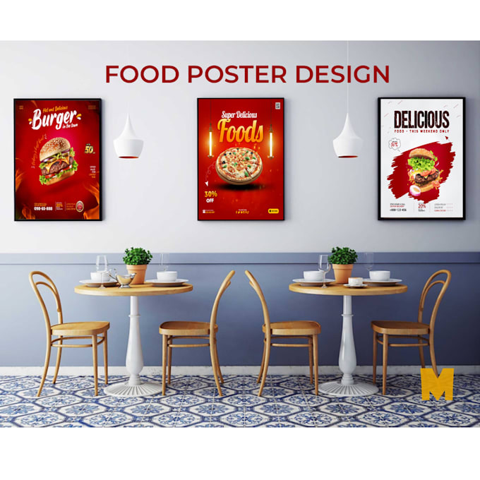 Gig Preview - Do eye catching food poster design for you