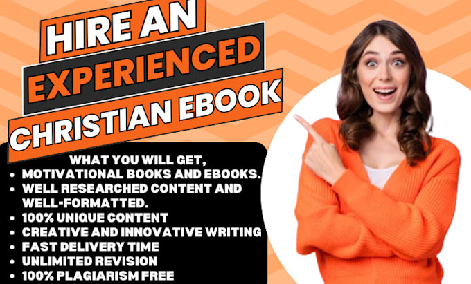 Gig Preview - Christian ebook writer ebook ghostwriter non fiction ghostwriter