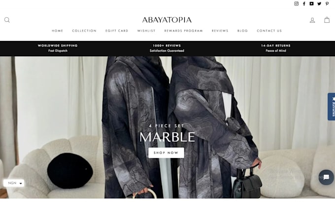 Bestseller - design a professional abaya shopify store abaya store islamic clothing