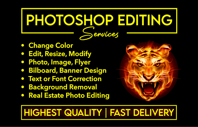 Gig Preview - Edit, resize, change color of real estate photo, logo, billboard, banner, flyer