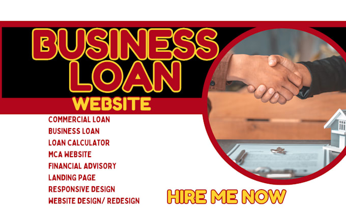 Gig Preview - Business loan website mca, payday loan website loan calculator financial advisor